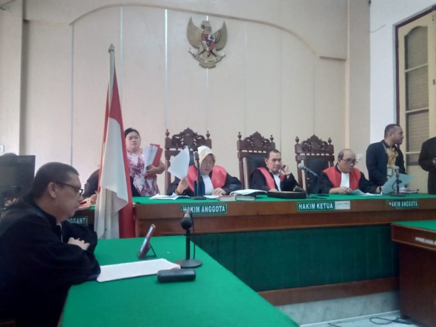 PENGOPLOSAN GAS: Hakim membacakan putusan terhadap para terdakwa kasus pengoplosan gas secara virtual, Kamis (21/12/2023).