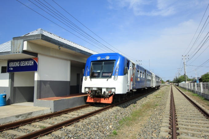net ACEH: Stasiun kereta api di Aceh.  Jaksa Agung Muda Tindak Pidana Khusus (JAM Pidsus) Kejagung saat ini menangani perkara dugaan korupsi proyek pembangunan jalur kereta api Besitang – Langsa.