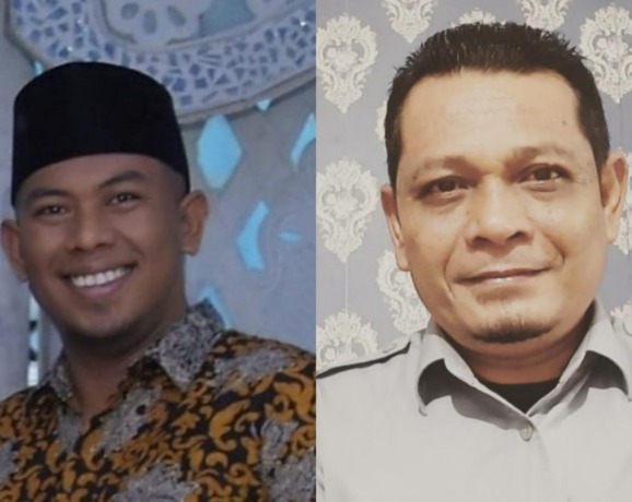 Rahmad Harahap (kiri), dan Bonar Pasaribu (kanan).