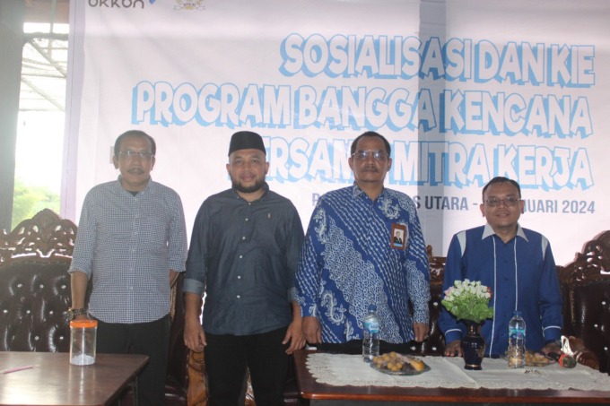 STUNTING: H. Saleh Partaonan Daulay, Anggota Komisi IX DPR RI hadir pada acara sosialisasi program Bangga Kencana di Padang Lawas Utara.