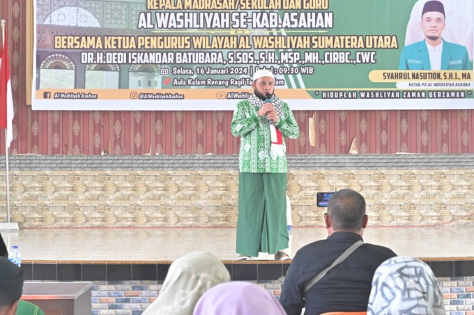 Ketua PW Al-Washliyah Sumut, Dedi Iskandar Batubara.(ist/SUMUT POS)