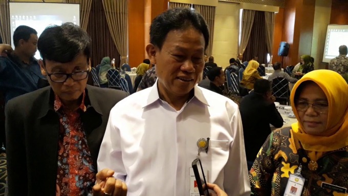 ACARA: Eks Sekjen Kementan Momon Rusmono dalam suatu acara. KPK memanggil Momon Rusmono dalam kasus suap Syahrul Yasin Limpo.