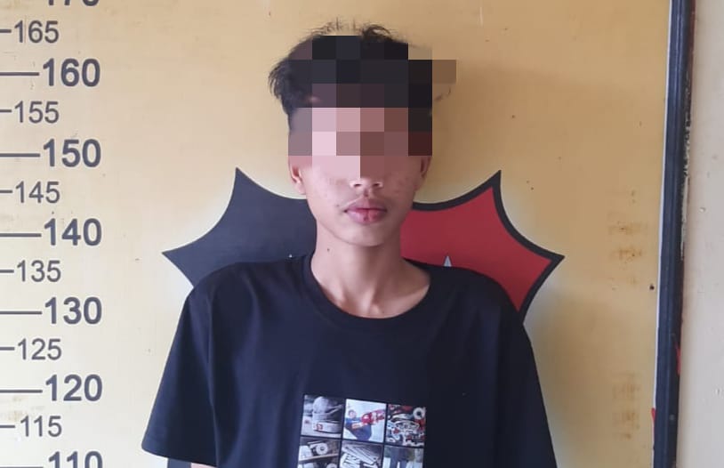 AMANKAN: Polsek Medan Labuhan berhasil mengamankan tiga remaja berstatus pelajar terkait aksi tawuran di Jalan Pancing 1 Martubung pada Minggu (25/2/24) dini hari.