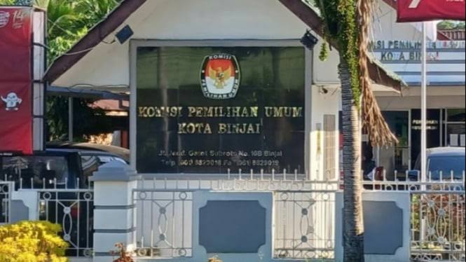 Kantor KPU Binjai di Jalan Jenderal Gatot Subroto, Binjai Barat.Istimewa/Sumut Pos.