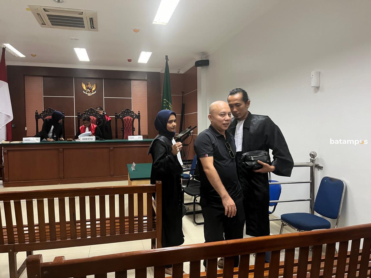 Direktur Glory Point, Riki Lim usai menjalani persidangan di Pengadilan Negeri Batam.