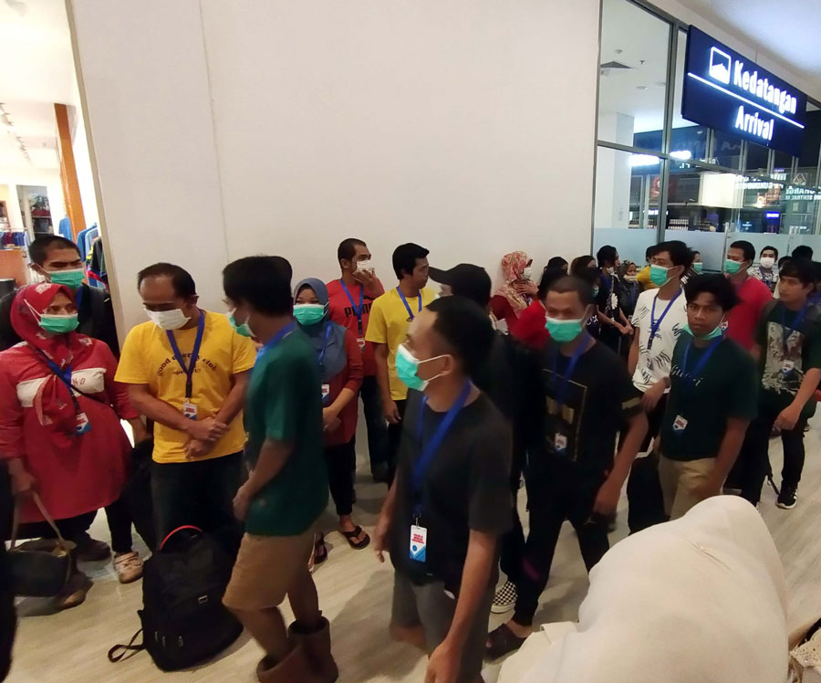 Pekerja Migran Indonesia (PMI) ilegal dipulangkan ke tanah air melalui Batam.