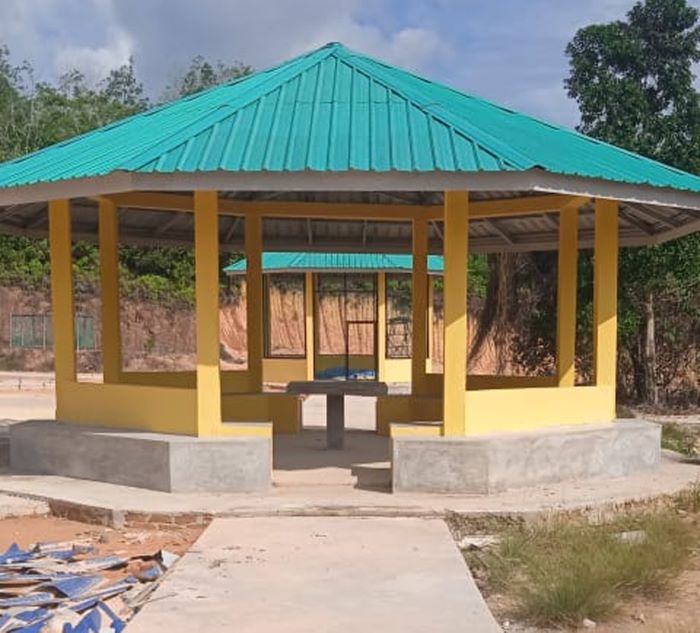 Lokasi pembangunan di mini zoo Desa Tulang, Kecamatan Selat Gelam, Kabupaten Karimun