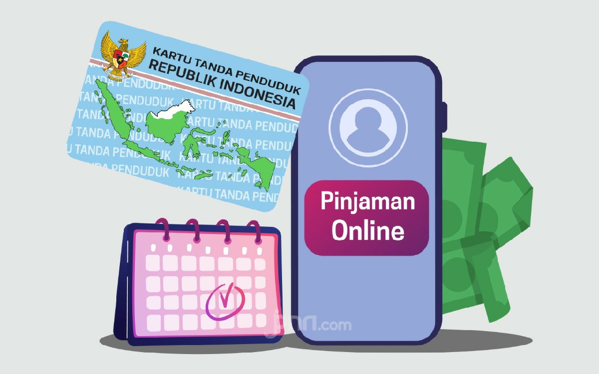 ILustrasi pinjaman online (pinjol).