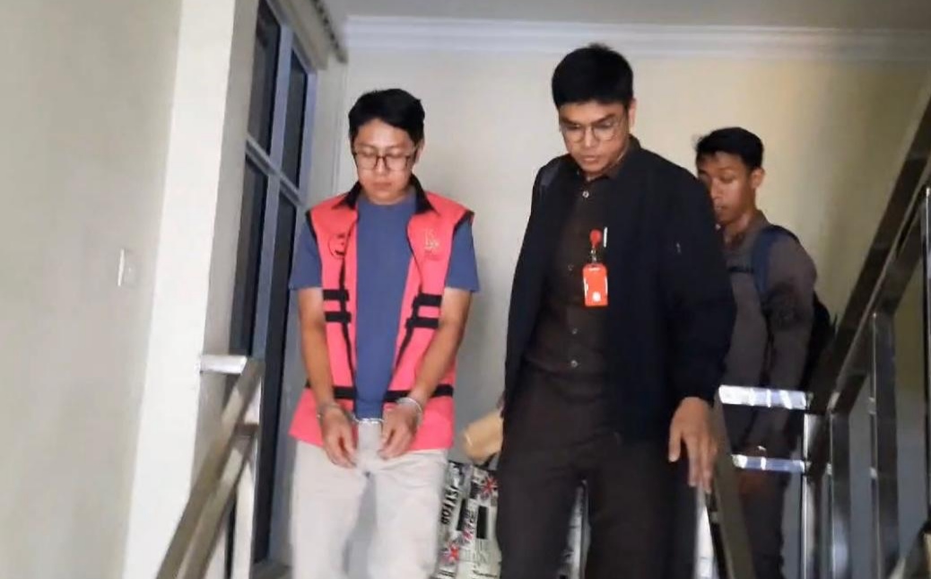 Tersangka korupsi Akbar Hidayat ditahan di Rutan Tanjungpinang.