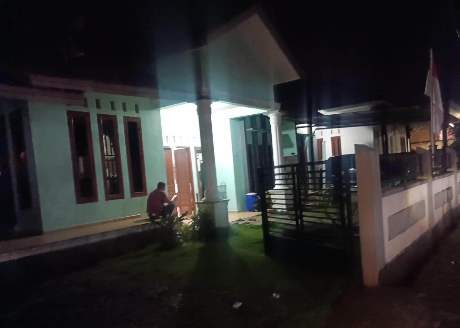 Lokasi kejadian perampokan di Gang Pandan Jalan Raja Haji Fisabilillah Tanjungpinang, Rabu (21/8).