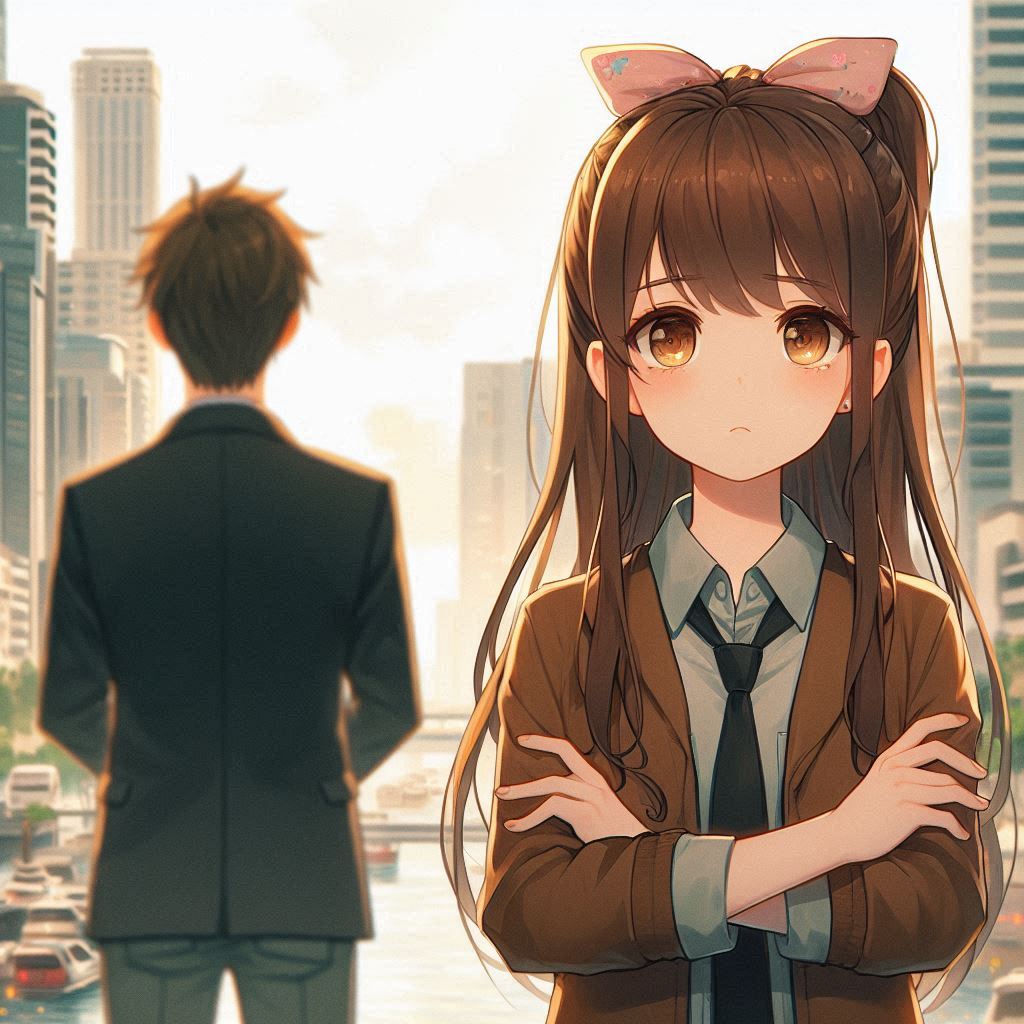 Ilustrasi perempuan diabaikan pria.