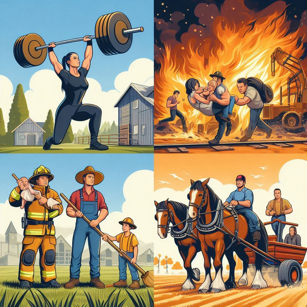 ILUSTRASI manusia kuat