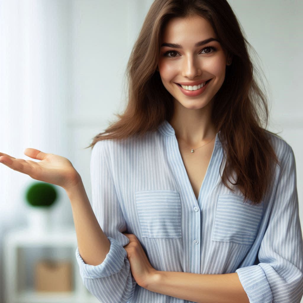 Ilustrasi wanita penuh percaya diri. F Microsoft Copilot