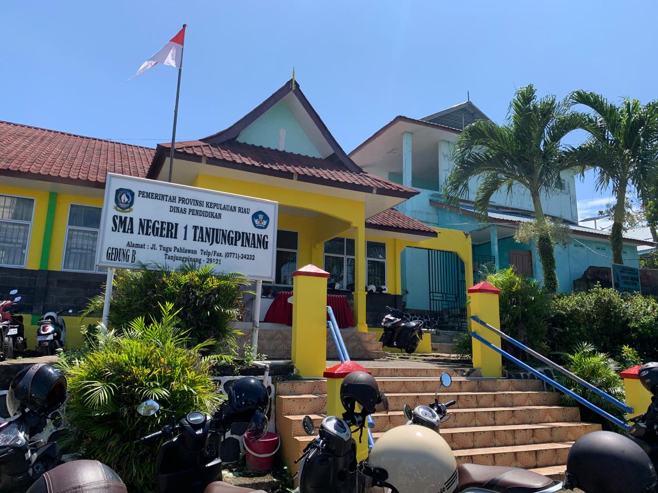 Bekas gedung SMA 3 Tanjungpinang yang kini menjadi gedung B SMA 1 Tanjungpinang, Jumat (8/11).