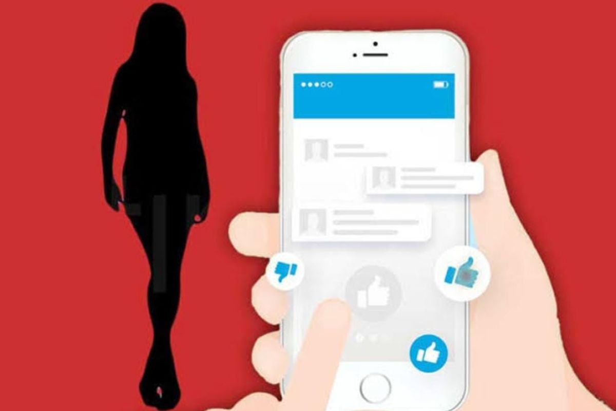 Ilustrasi protitusi online.