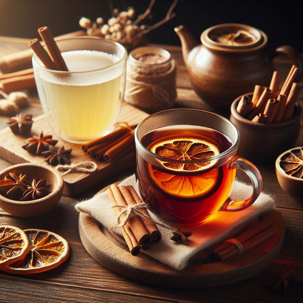 ILUSTRASI teh dengan kandungan rebusan kayu manis.