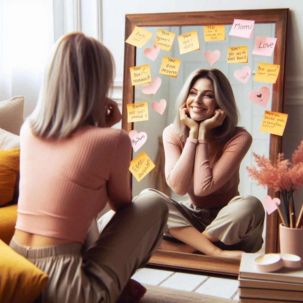 ILUSTRASI mencintai diri sendiri.