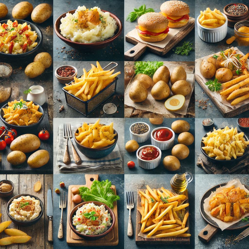 ILUSTRASI kentang dan olahannya. Kentang menjadi salah satu jenis sayuran yang tidak cocok untuk diet jenis tertentu.