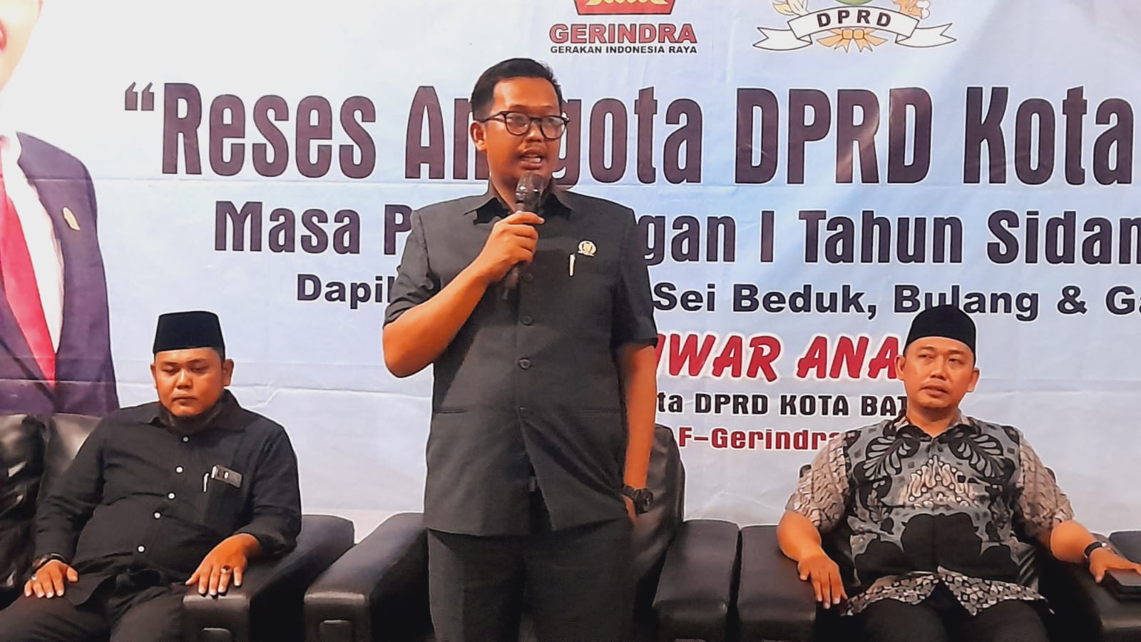 Anggota DPRD Kota Batam dari Fraksi Partai Gerindra, Anwar Anas, menggelar reses di Pesantren Mafaaza, Kabil, Nongsa.