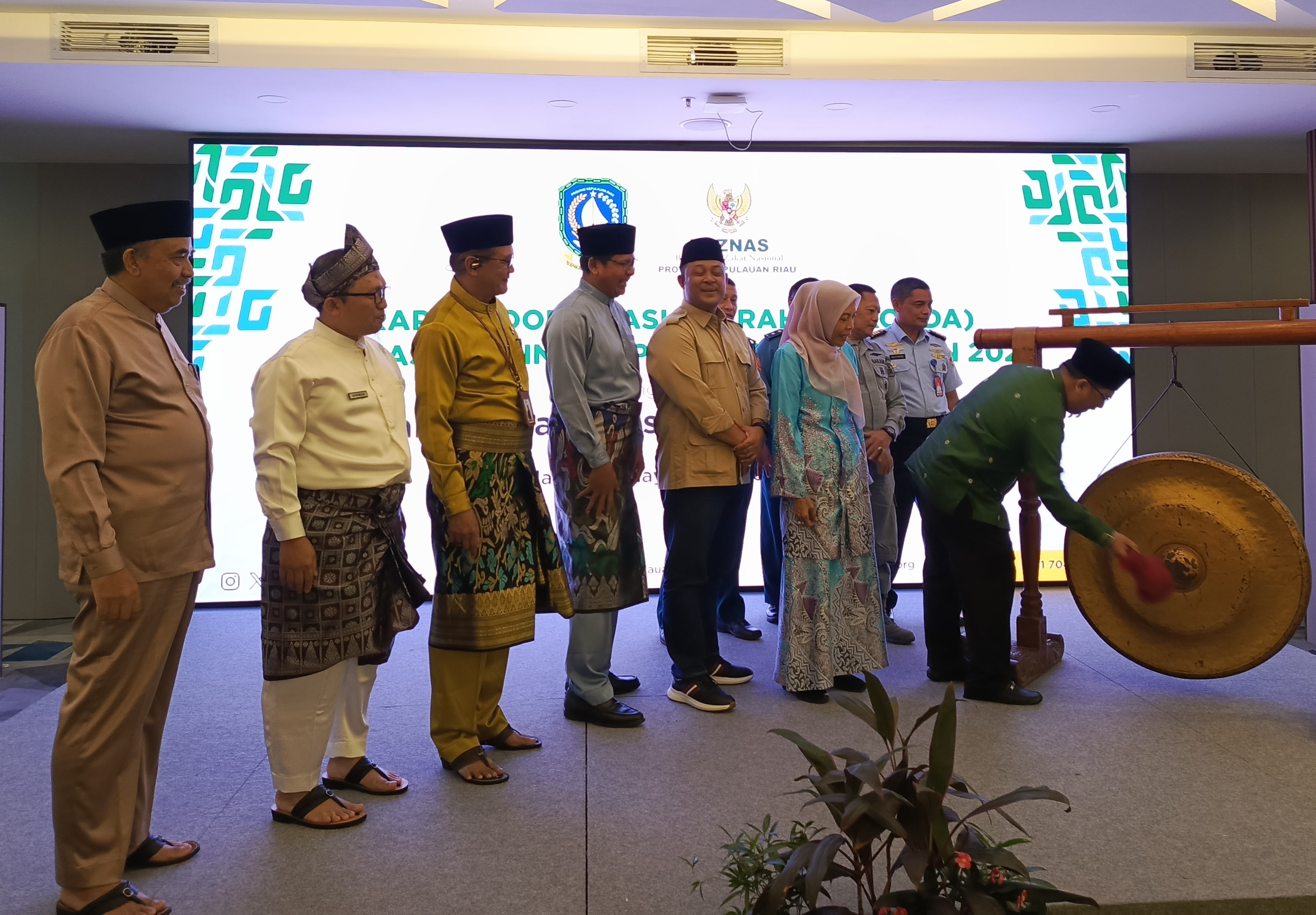 Seremonial pembukaan Rakorda Baznas Kepri 2024.