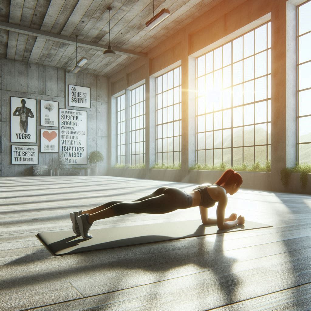 ILUSTRASI olahraga plank.