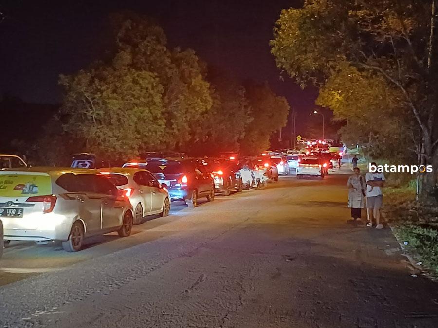 Foto kiriman warga, suasana kemacetanm di ruas jalan Trans Barelang.