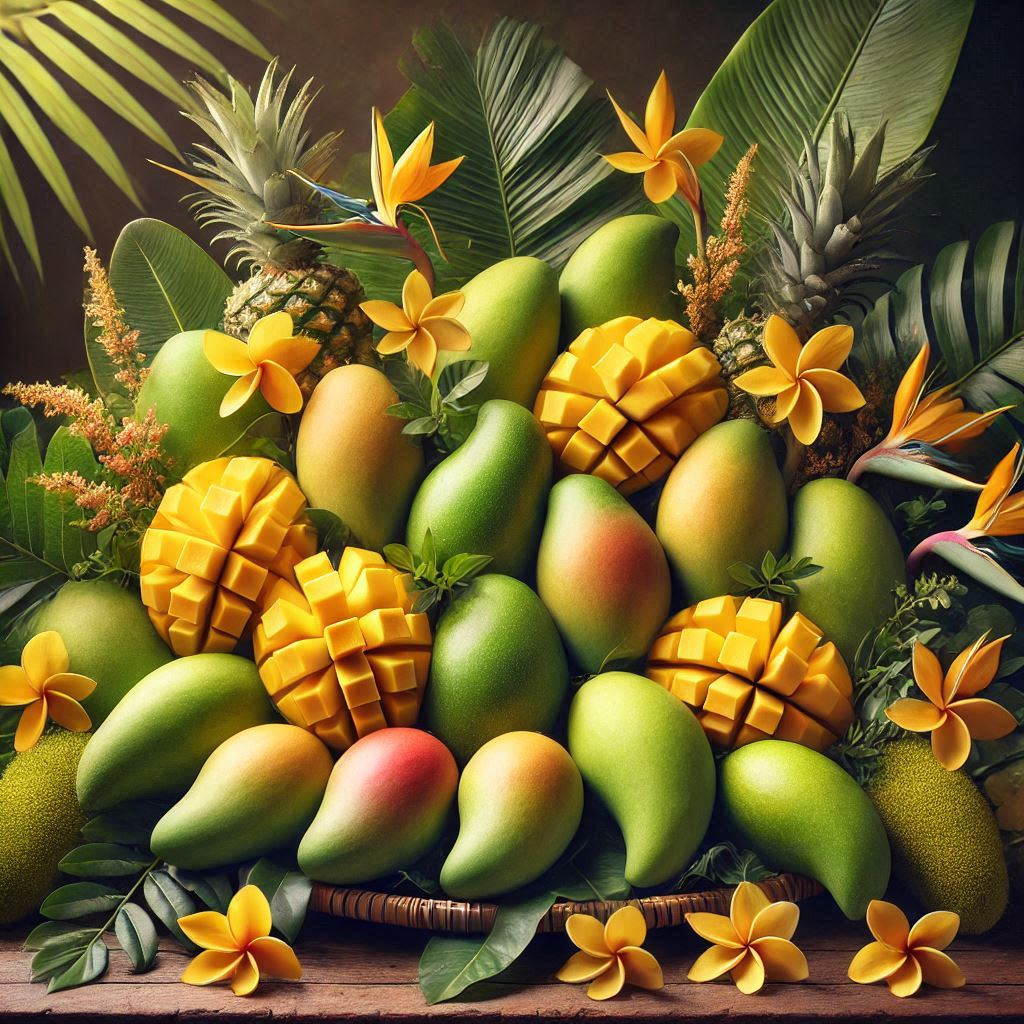 ILUSTRASI buah mangga.