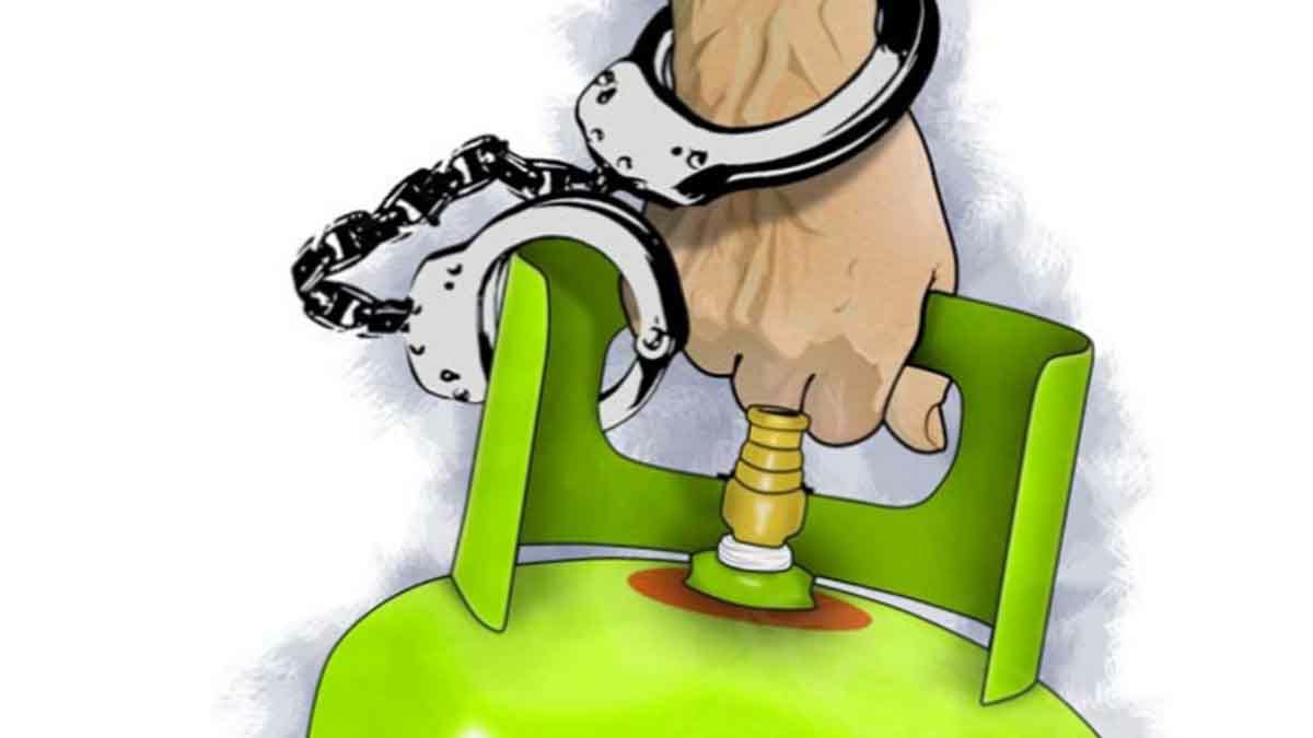 Ilustrasi pencurian tabung gas