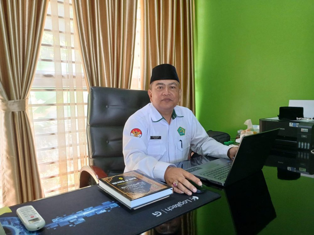 Kepala Seksi Penyelenggaraan Haji dan Umrah (PHU) Kantor Kemenag Kota Batam, Syahbudi.