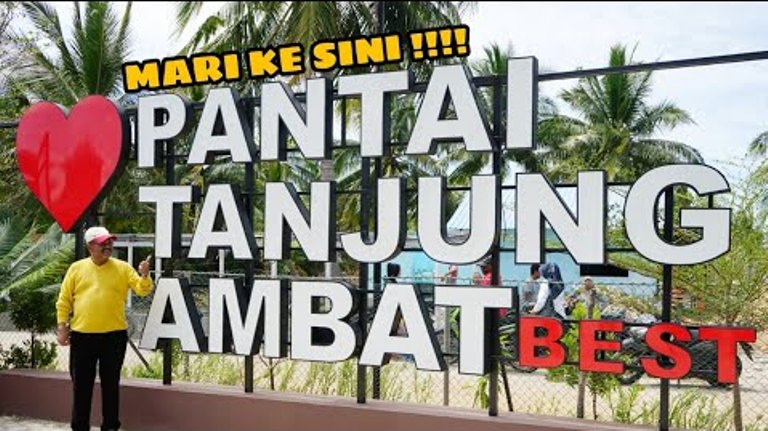 Pantai Tanjung Ambat, Kecamatan Buru menawarkan pesona keindahan pantai berpasir putih.