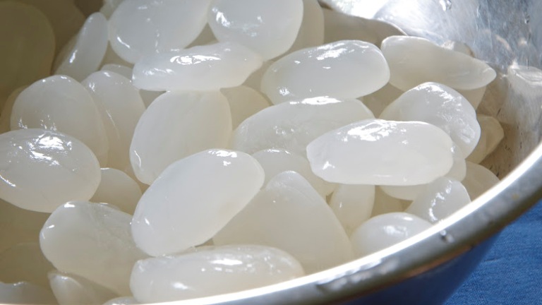 Ilustrasi. Kolang kaling yang merupakan bijian dari pohon aren ini menjadi cemilan disaat berbuka puasa.