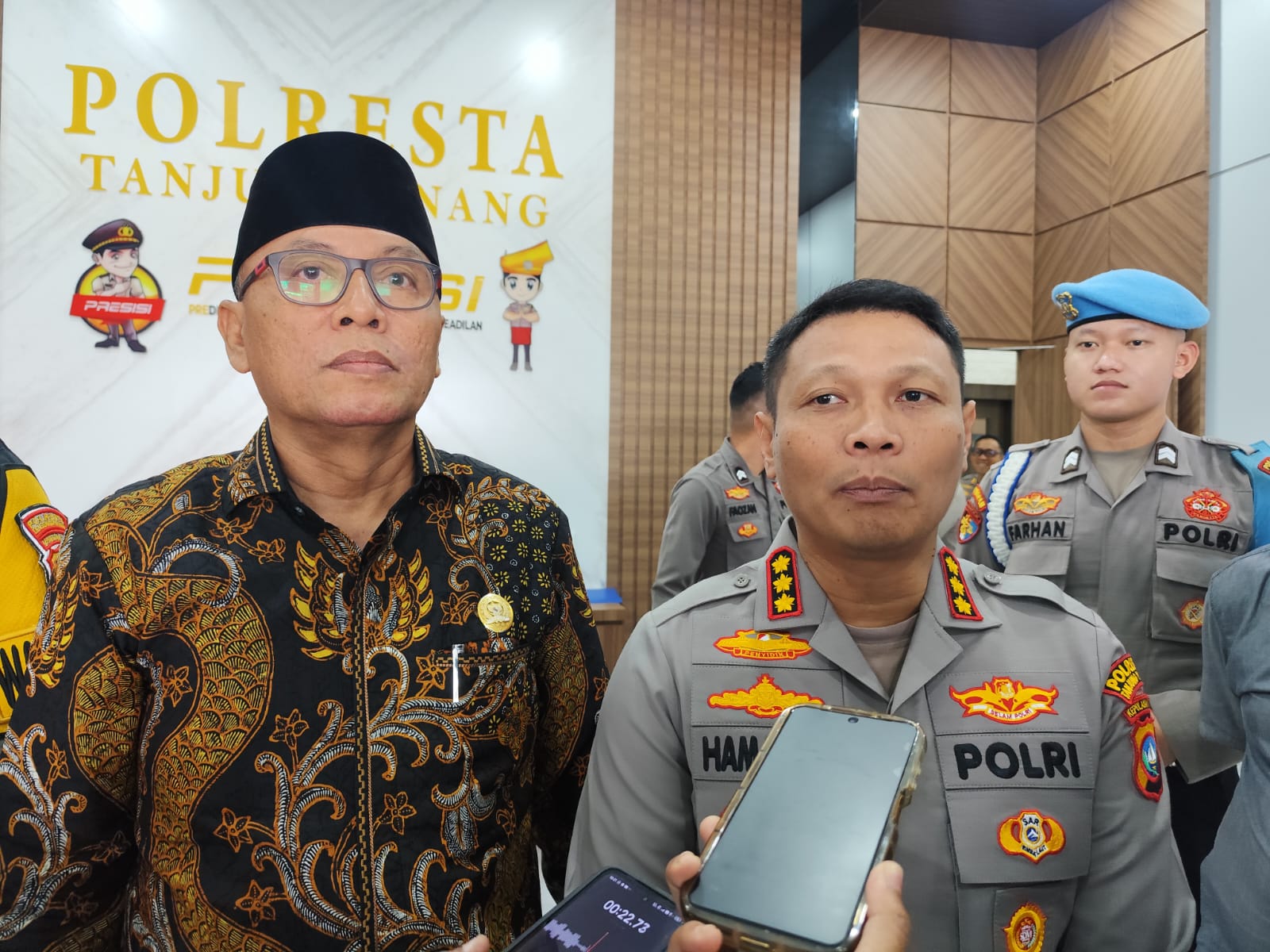 Kapolresta Tanjungpinang, Kombes Hamam Wahyudi.
