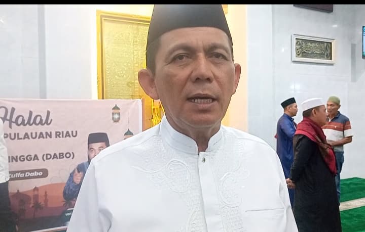 Kunjungan Gubernur Provinsi Kepulauan Riau, Ansar Ahmad di Kabupaten Lingga, Selasa (8/4).