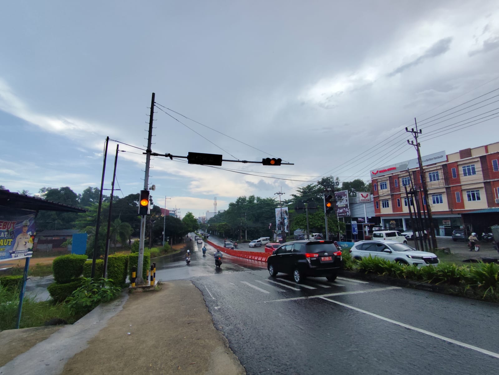 Lokasi tempat rencana pembangunan flyover ke dua di Kota Tanjungpinang, Kamis (10/4).