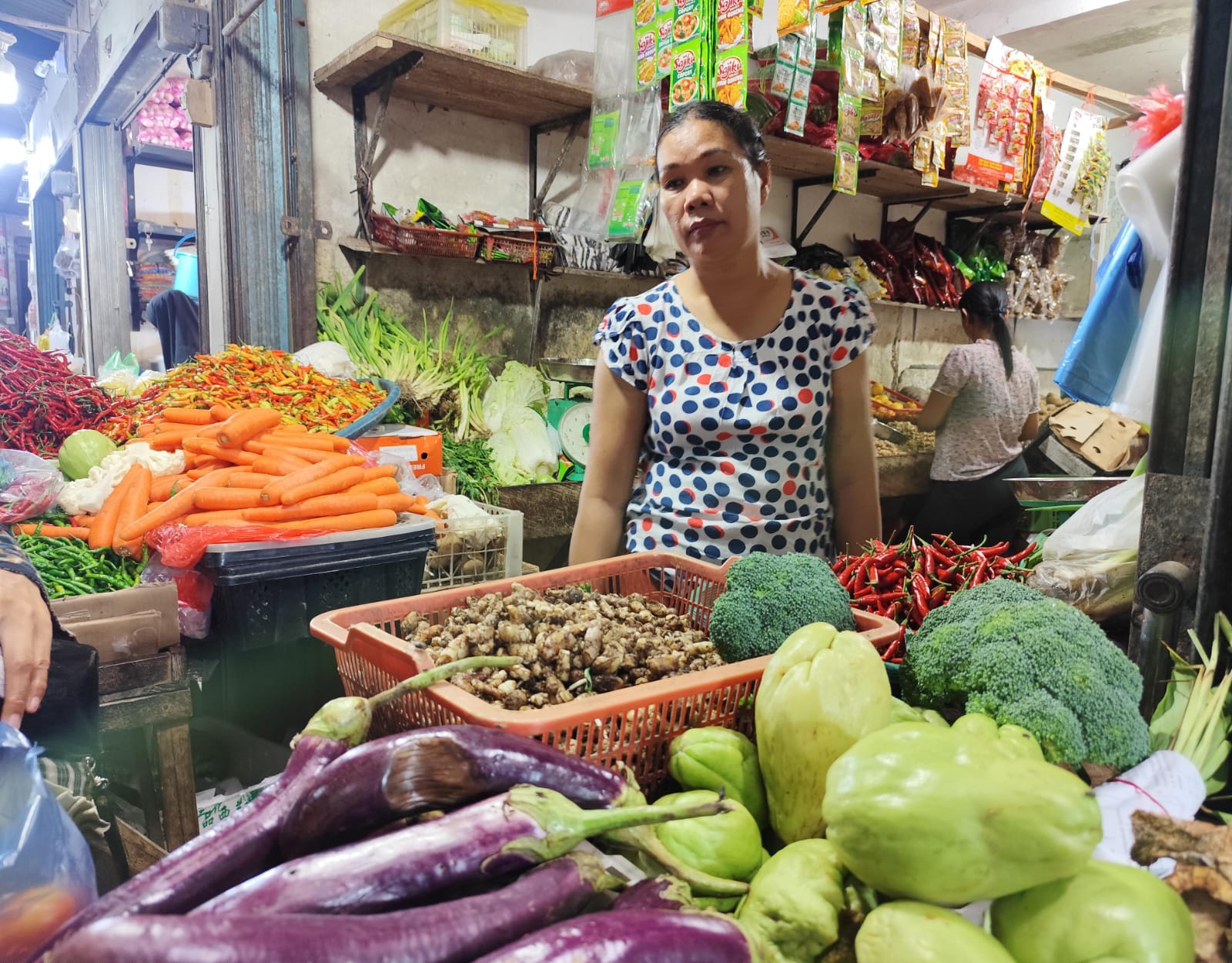 Harga kencur di Pasar Bintan Center Tanjungpinang mengalami kenaikan hingga tembus Rp120 ribu per Kg, Minggu (13/4).