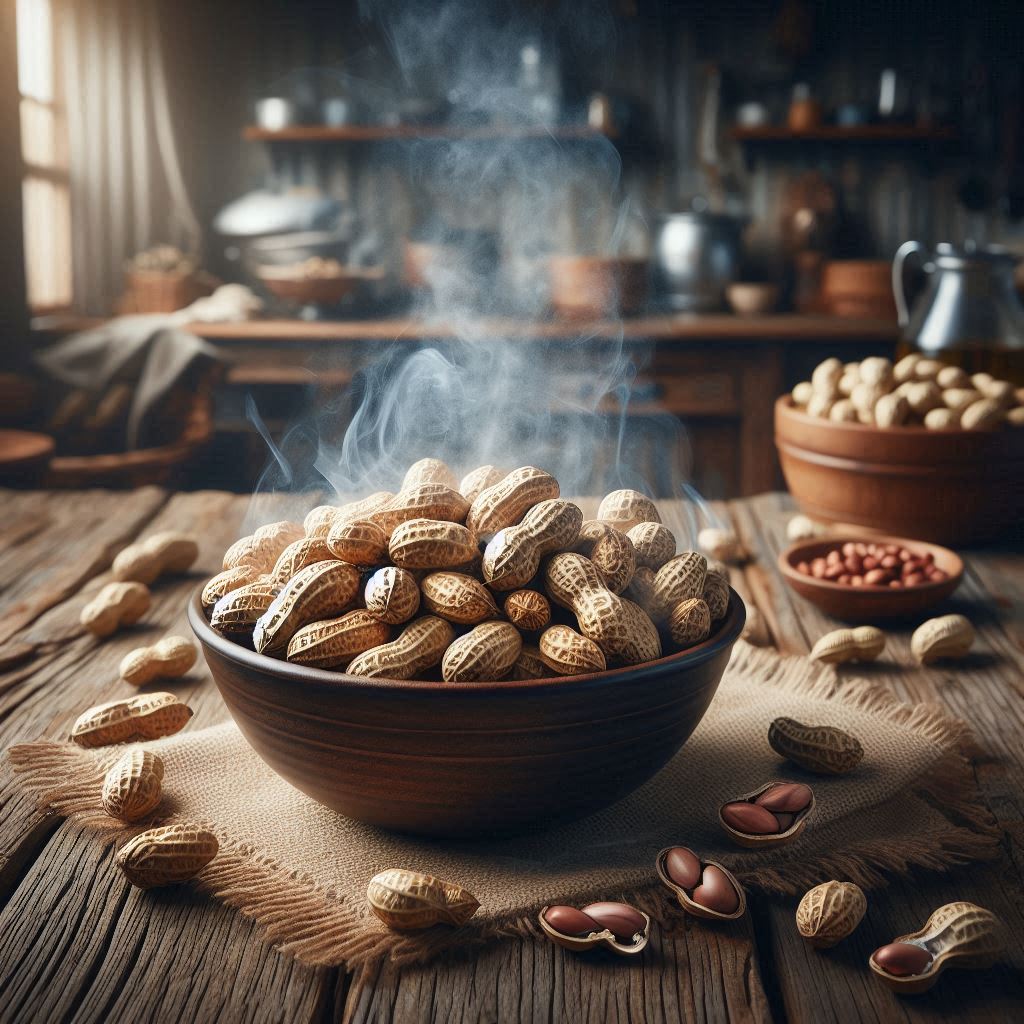 ILUSTRASI. Kacang tanah rebus lebih sehat dan kaya anti oksidan dibanding kacang mentah dan kacang panggang.