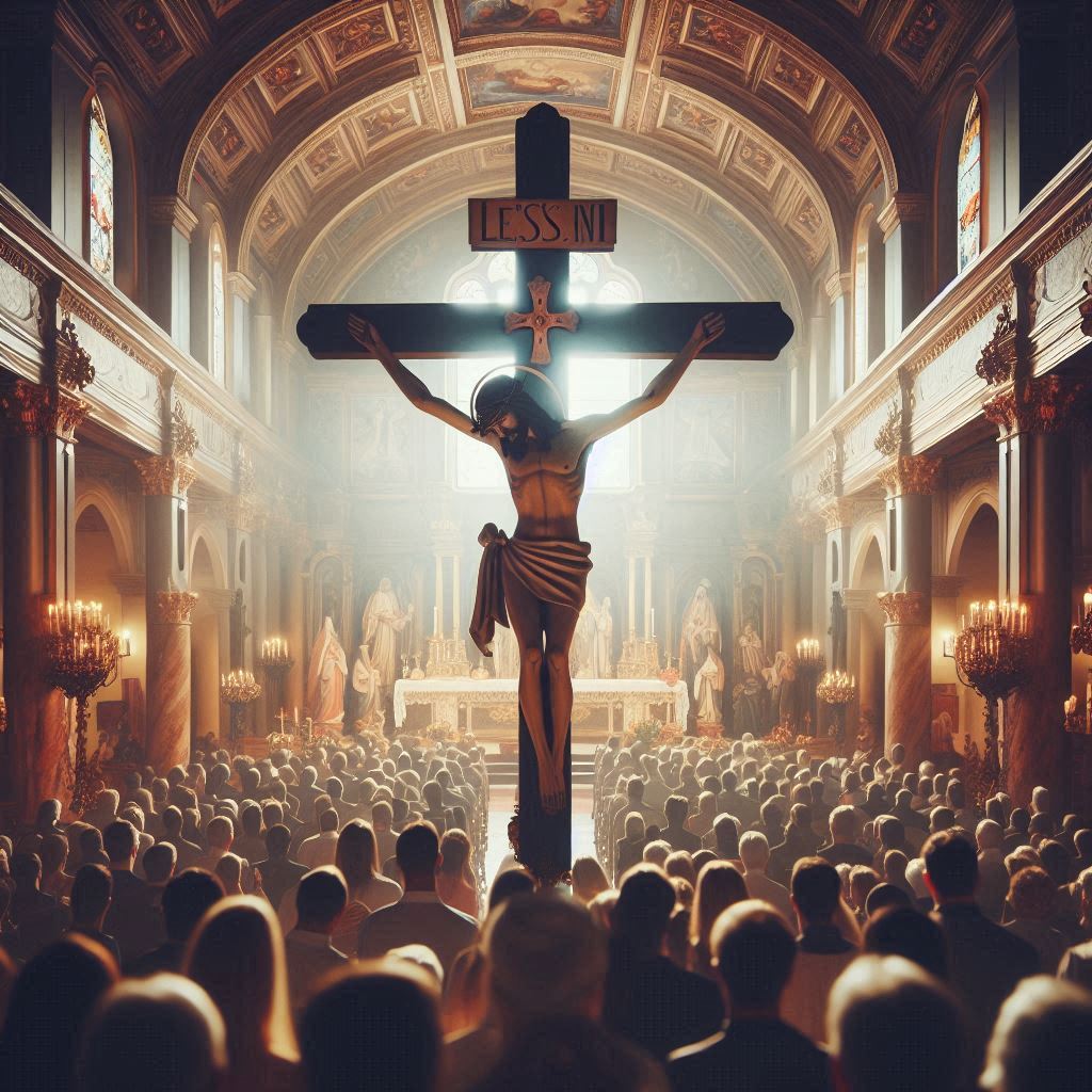 ILUSTRASI. Yesus Kristus disalib dan umat Kristen memperingatinya sebagai peristiwa Jumat Agung, Jumat (18/4/2025) hari ini.