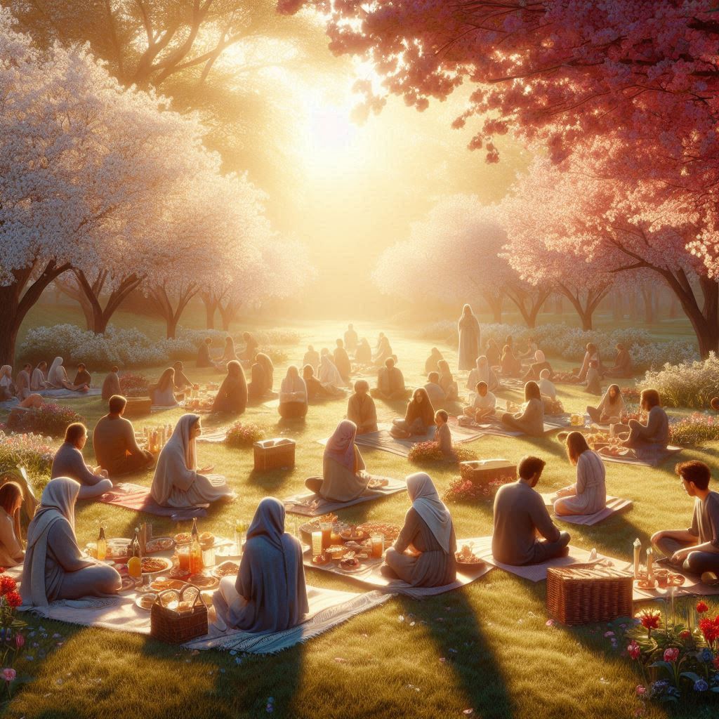 ILUSTRASI. Umat Kristen buka puasa setelah puasa 40 hari di pagi Sabtu Suci, atau satu Hari sebelum Minggu Paskah.