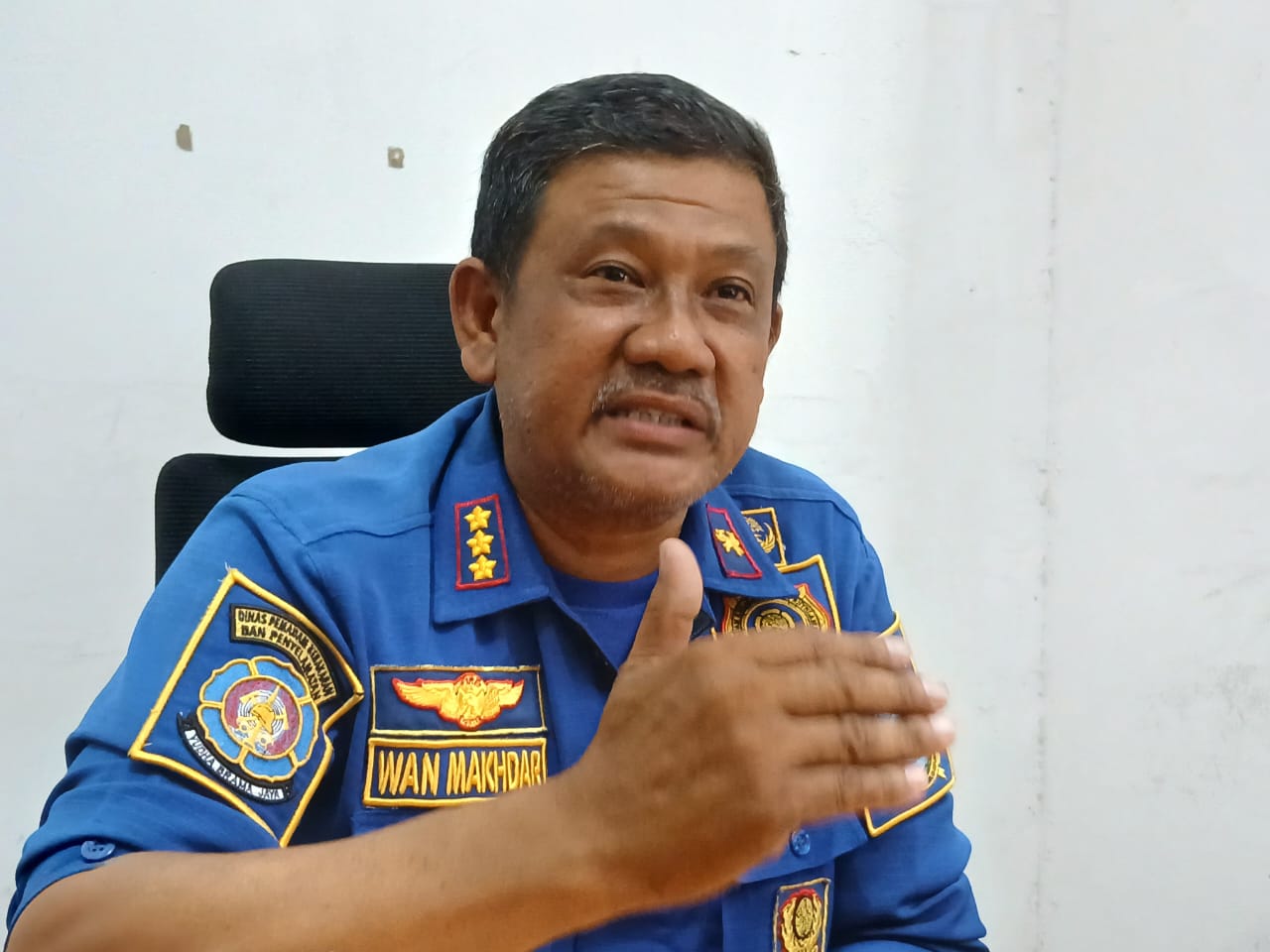 Kepala Dinas Pemadam Kebakaran dan Penyelamat Anambas, Wan Makhdar.