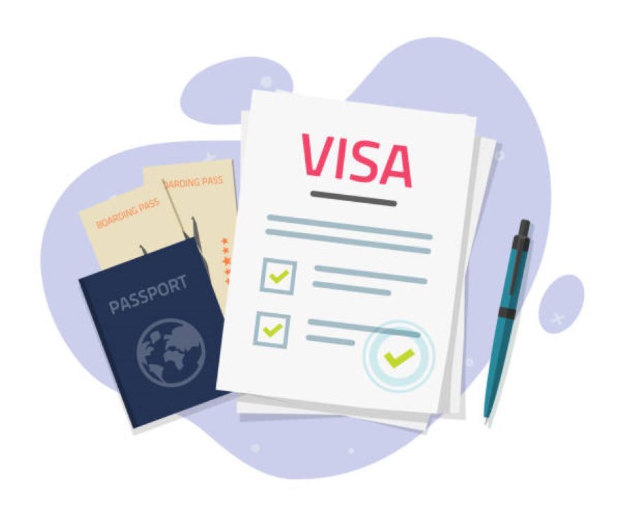 Ilustrasi visa. istock