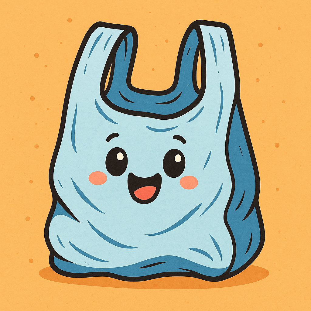 ILUSTRASI plastik kresek.