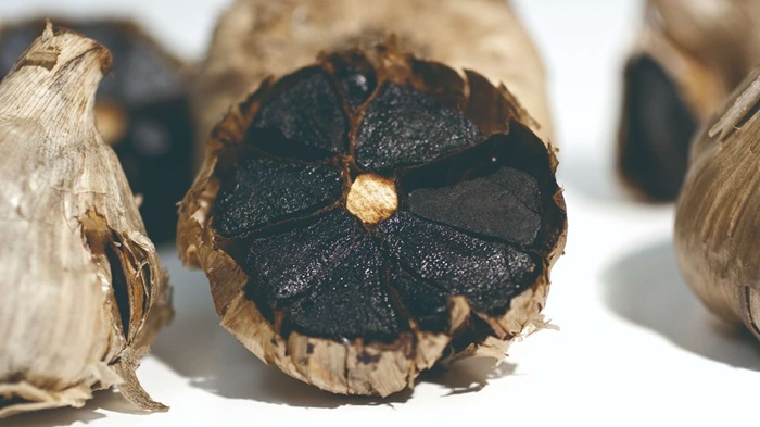 ILUSTRASI. Bawang hitam hasil fermentasi.