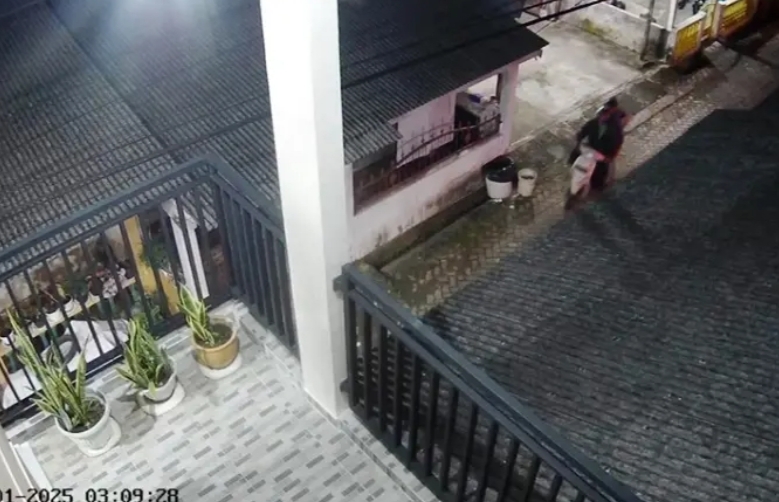 Pencuri terekam CCTV saat beraksi mencuri hewan peliharaan.