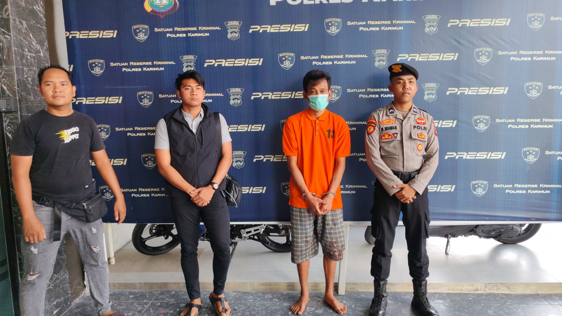 Pelaku yang membuat balita tewas setelah dianiaya ditangkap polisi.