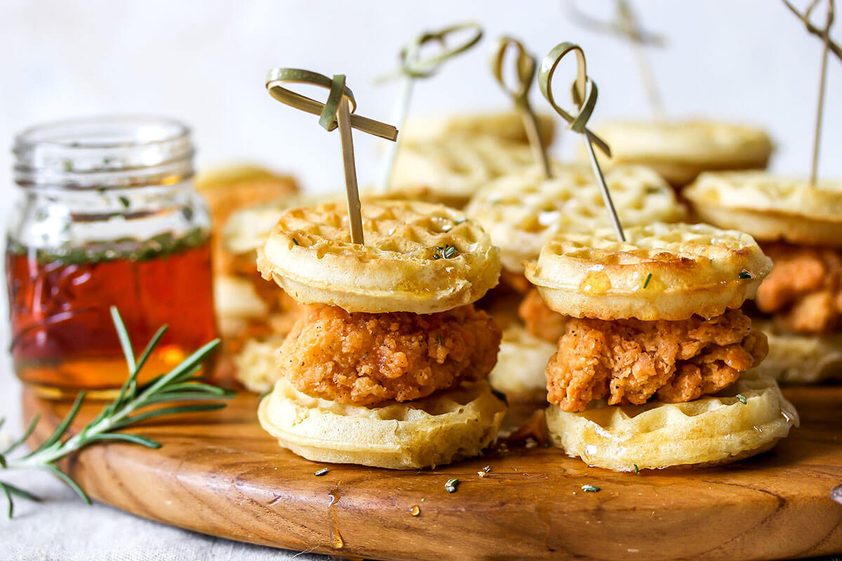 ILUSTRASI wafel. salah satu menu brunch.