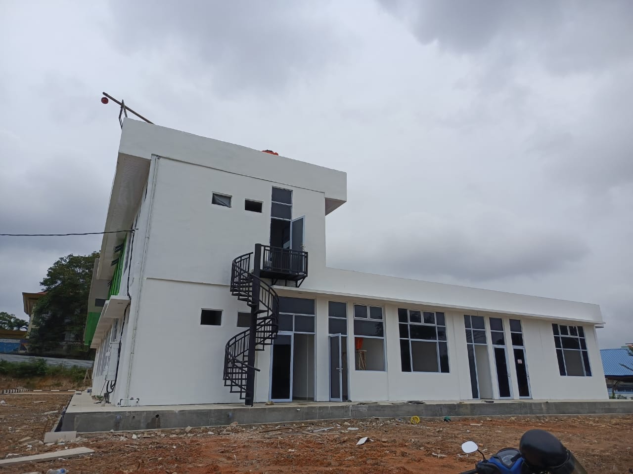 Puskesmas Sungai Pelenggut yang sudah siap bangun.