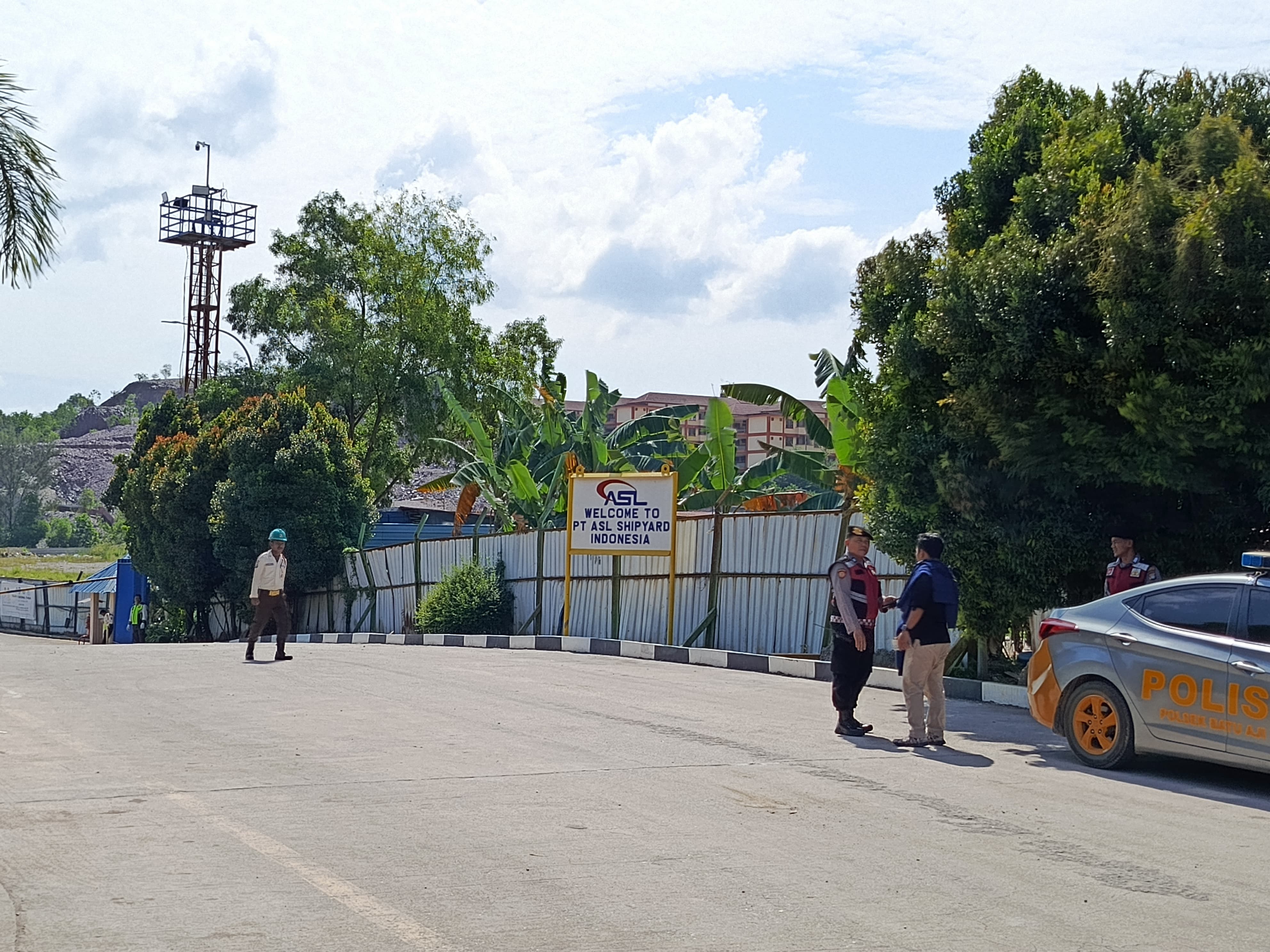 Lokasi galangan Kapal PT ASL Tanjunguncang, Batam.