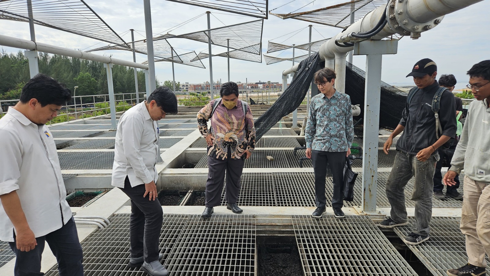 Pemantauan proyek IPAL oleh BP Batam dan EDCF Korea.