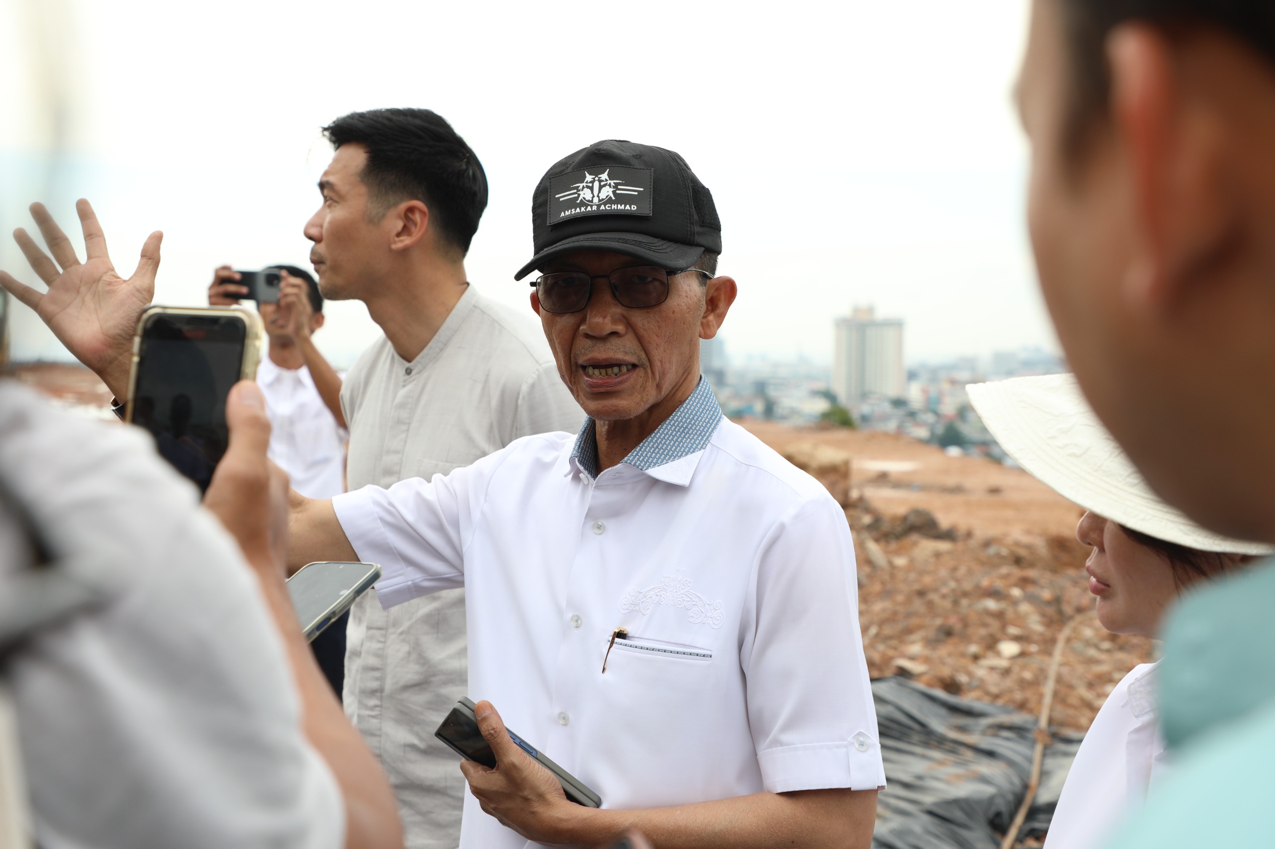 Kepala BP Batam sekaligus Wali Kota Batam Amsakar Achmad saat sidak ke lokasi.