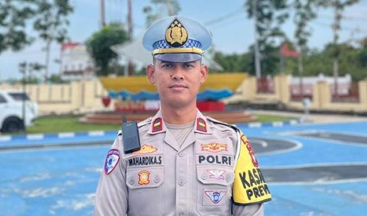 Kanit Turjagwali Satlantas Polres Bintan, Ipda Mahardika Sidik.